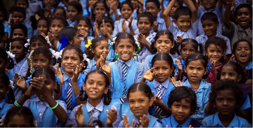 Children learning in classroom